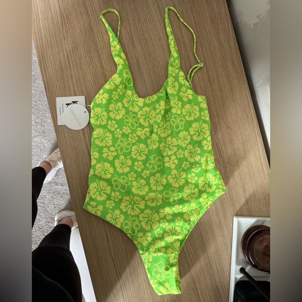 Floral Green One Piece